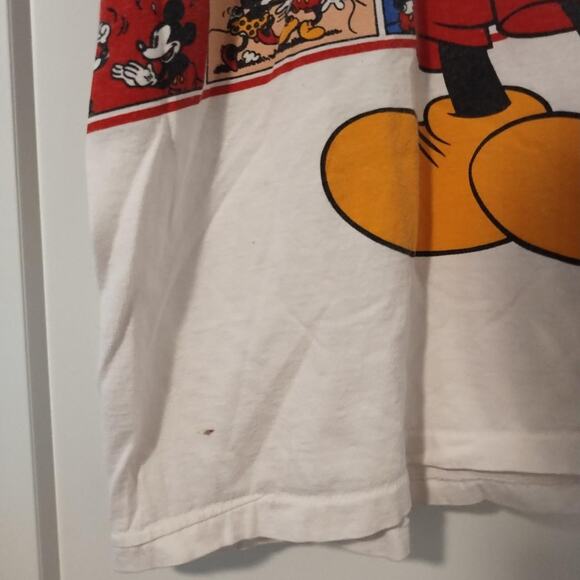 Vintage Disney 90's Mickey Mouse - Velva Sheen Allover Print T- Shirt - Size XXL - Picture 7 of 7